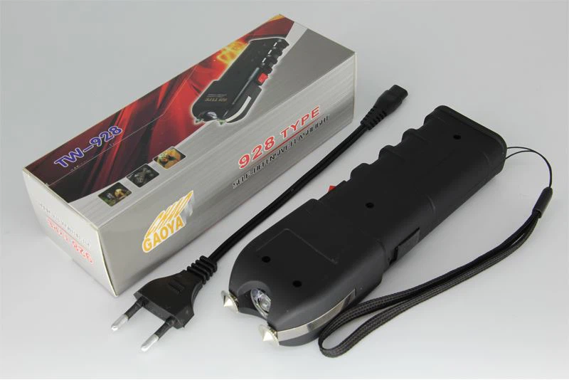 Electric shock flashlight stun gun
